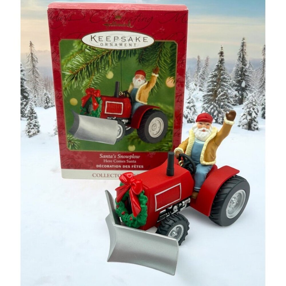 Hallmark Keepsake Santas Snowplow Christmas Ornament Collectors Series 2001